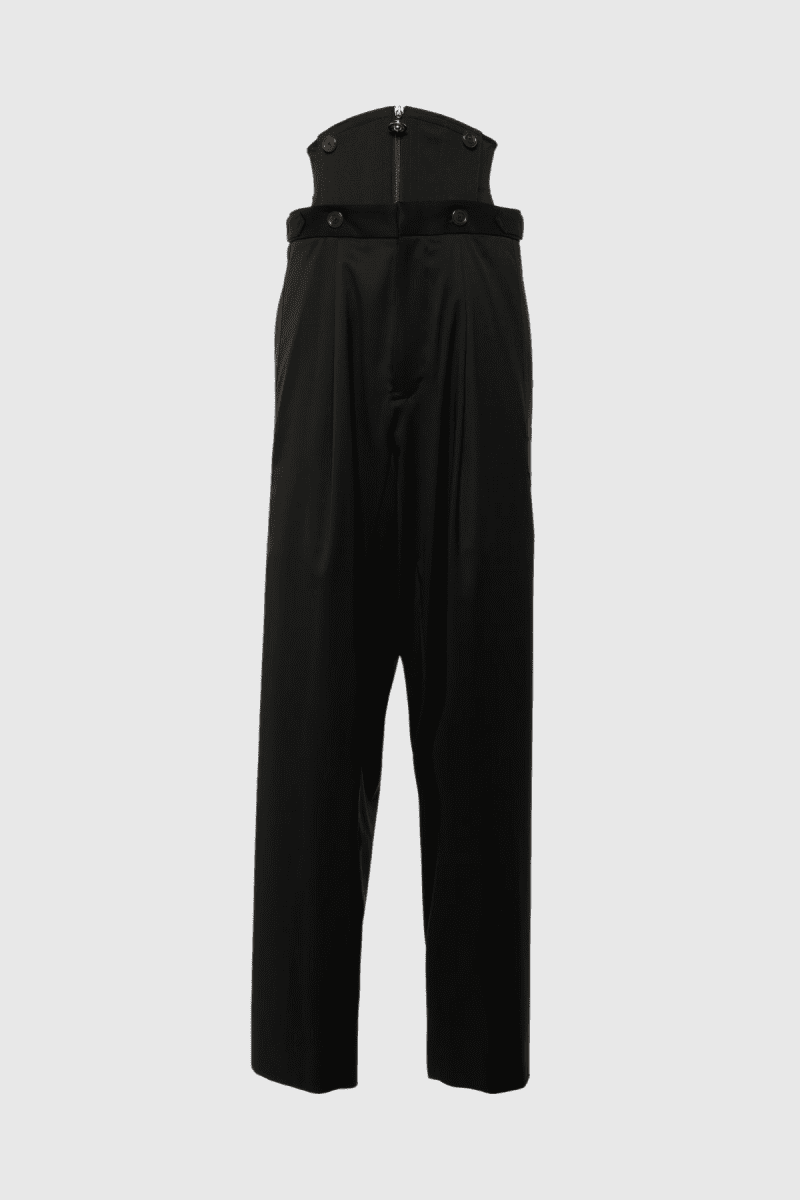 Kiara Fishbone Button Pants