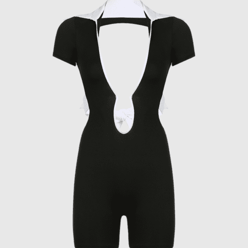 KritiCutoutBacklessShortSleeveJumpsuit