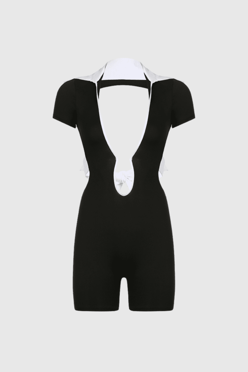 KritiCutoutBacklessShortSleeveJumpsuit