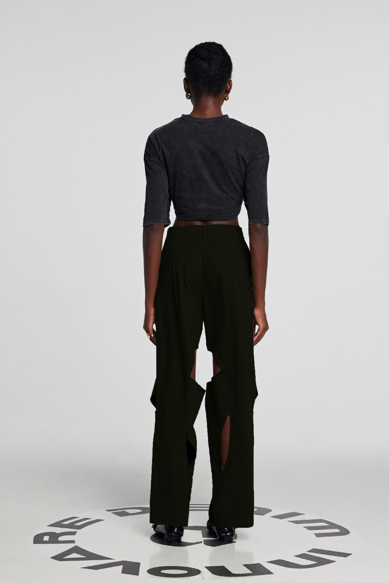 Leilany Hollow Cross Pants In Black 2