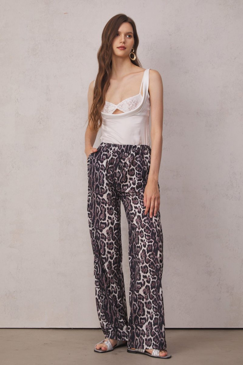 LorettaLowRiseLeopardWideLegPants 3