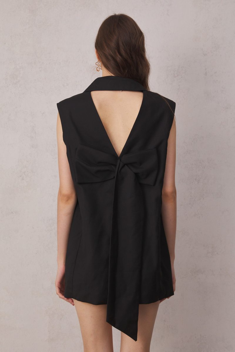 Madisyn Backless Suit Vest Dress 3