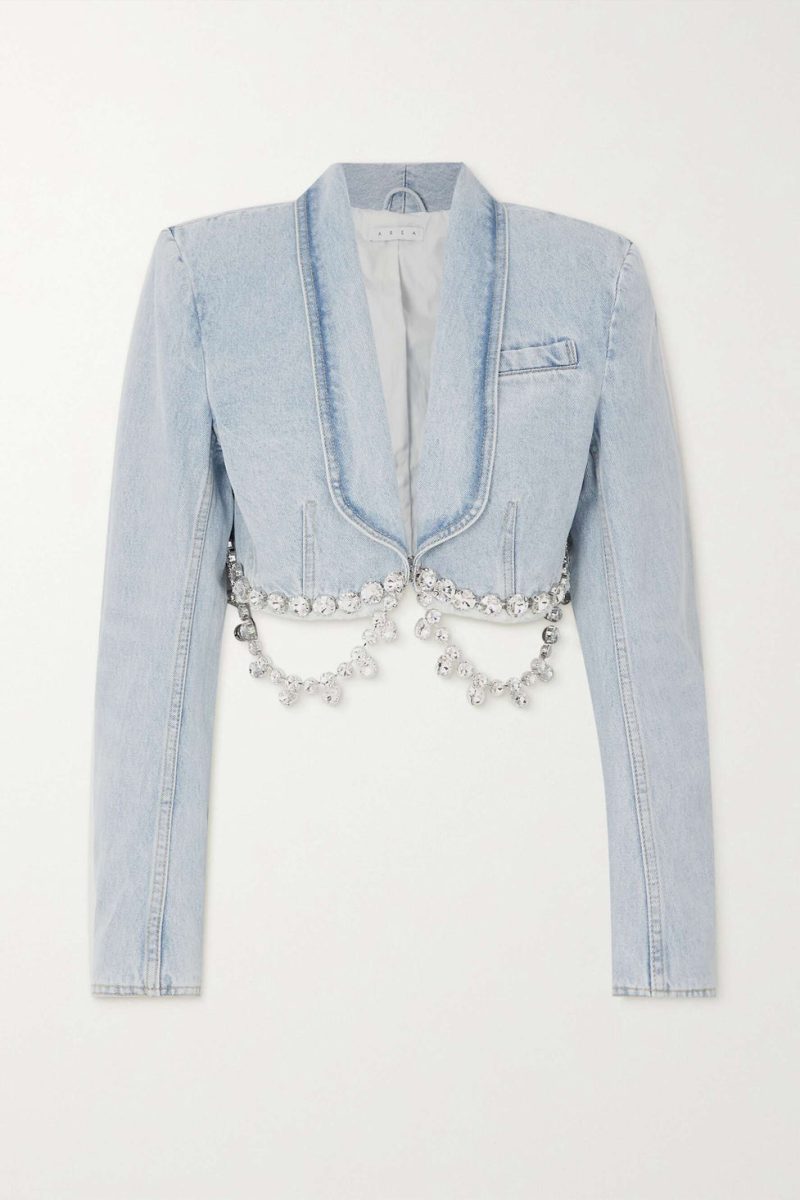 MayaCrystalEmbellishedDenimBlazer 2