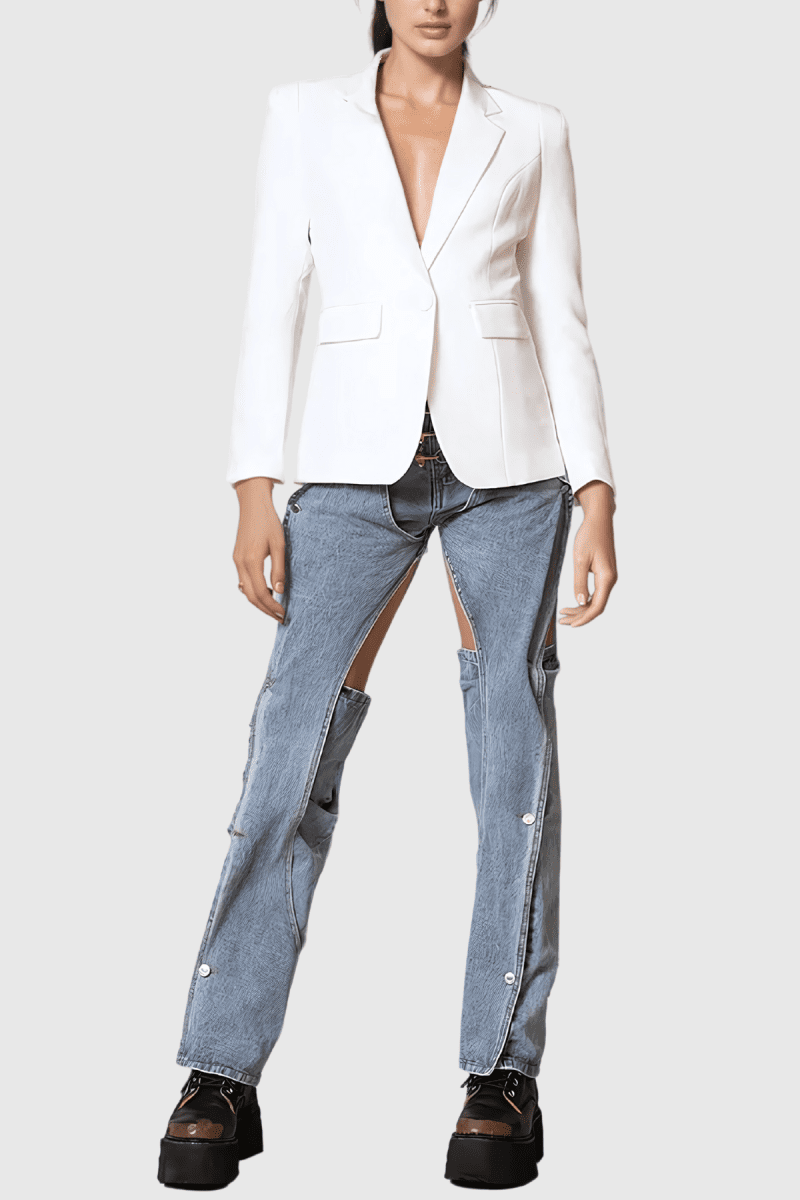 MichaelCutoutPatchworkButtonJeans 1