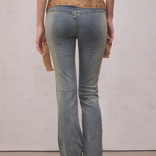 Myla Strap Up Denim Jeans 2