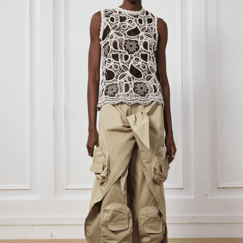 Natasha Pocket Lace Up Cargo Pants 1