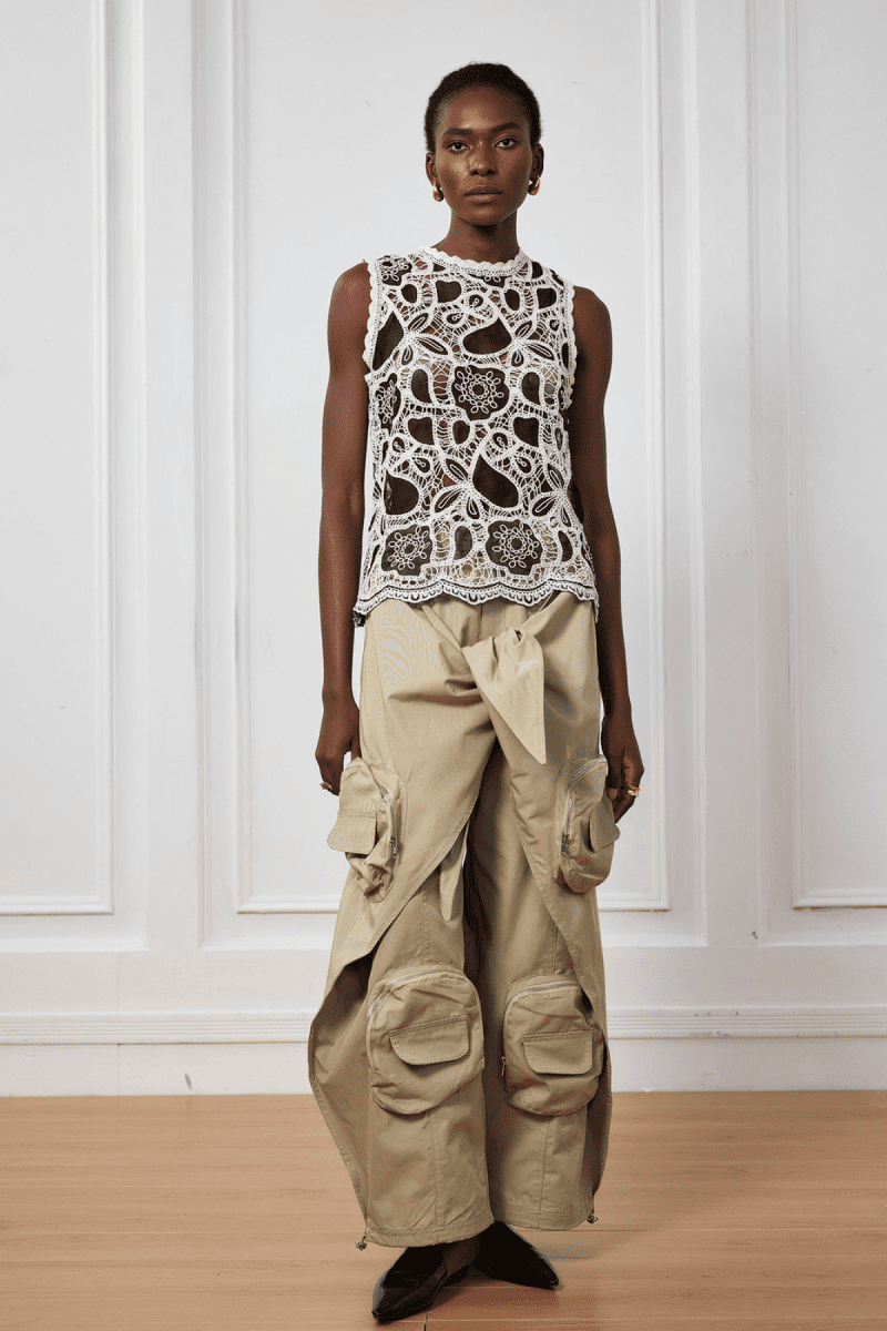 Natasha Pocket Lace Up Cargo Pants 1