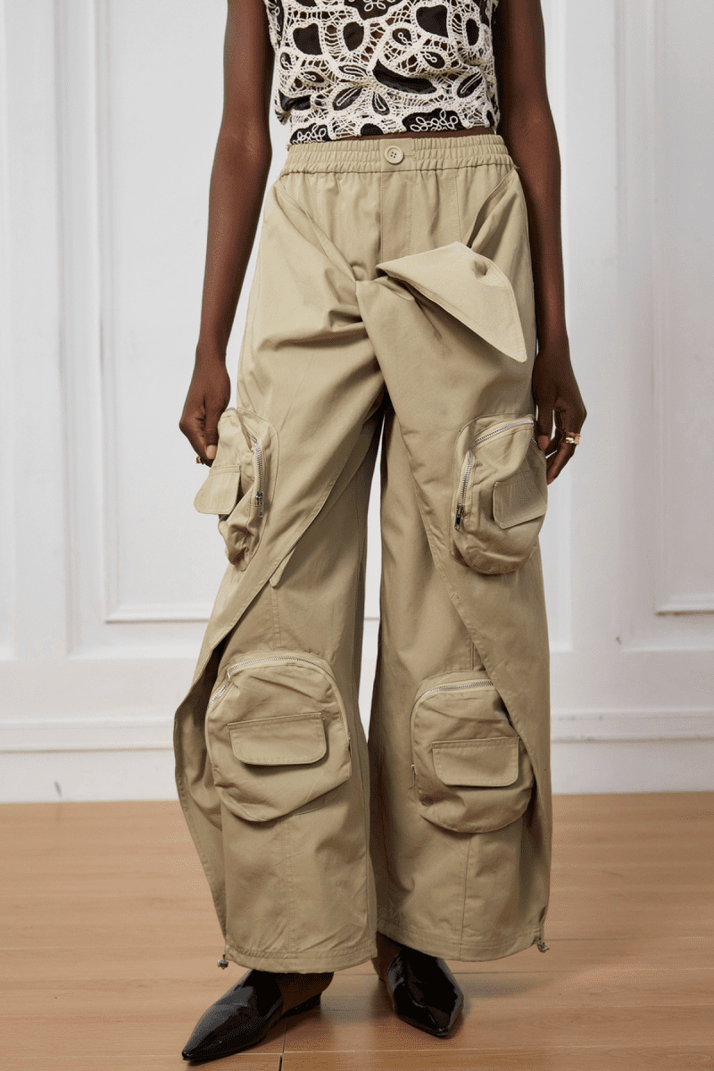 Natasha Pocket Lace Up Cargo Pants 4