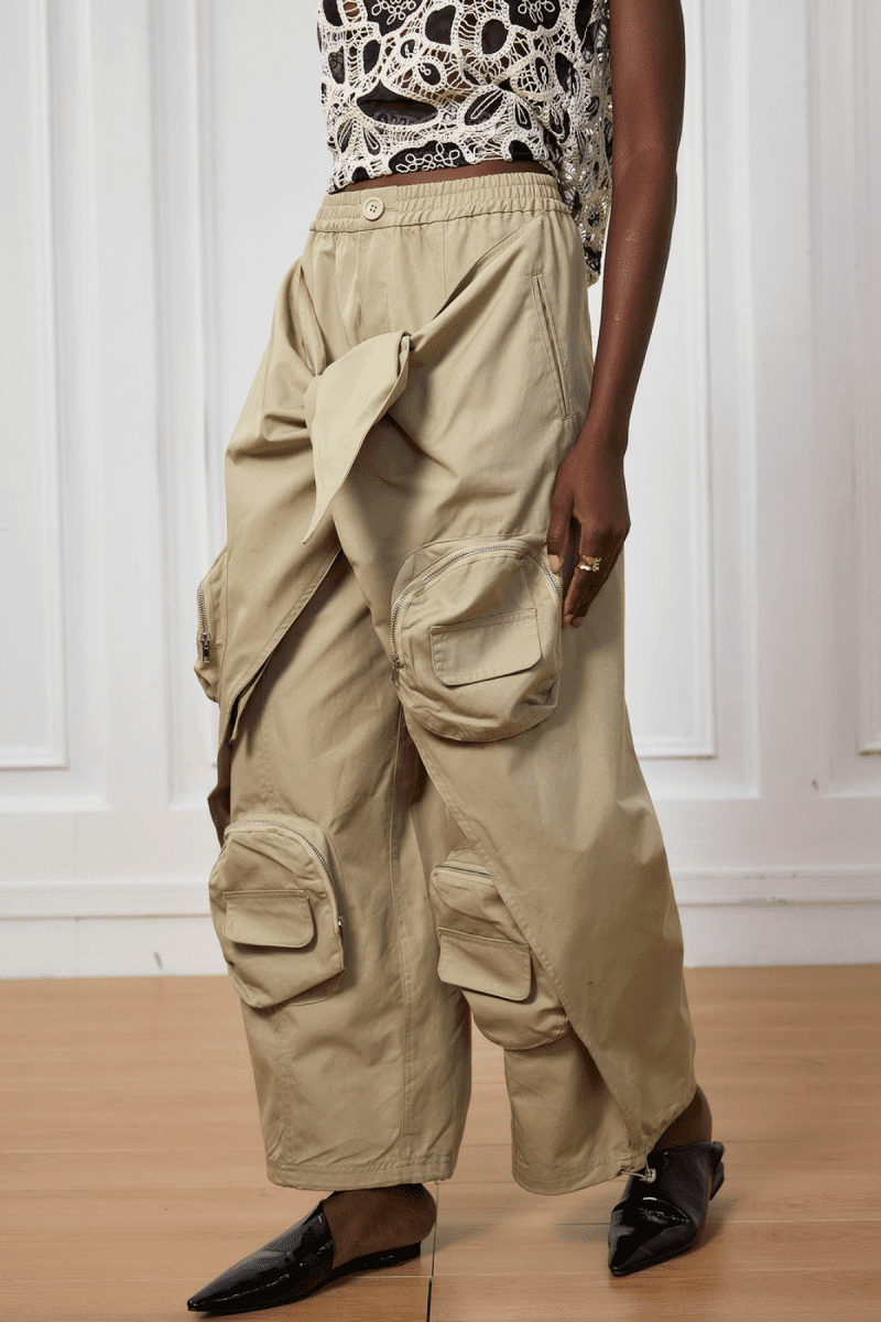 Natasha Pocket Lace Up Cargo Pants 5