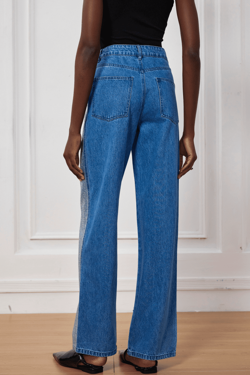 Norah Crystal Denim Jeans 1