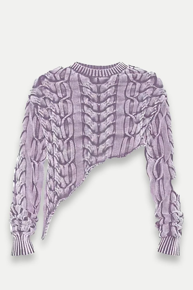 PinkScarlettCableKnitSweater 5