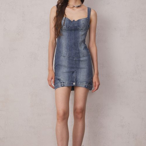 Reina Deconstruct Bustier Mini Dress 1