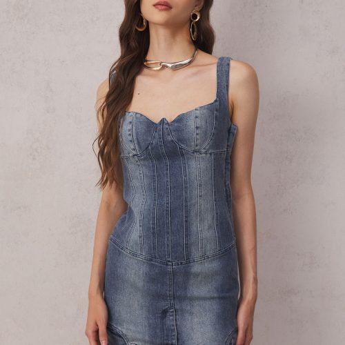 Reina Deconstruct Bustier Mini Dress 2