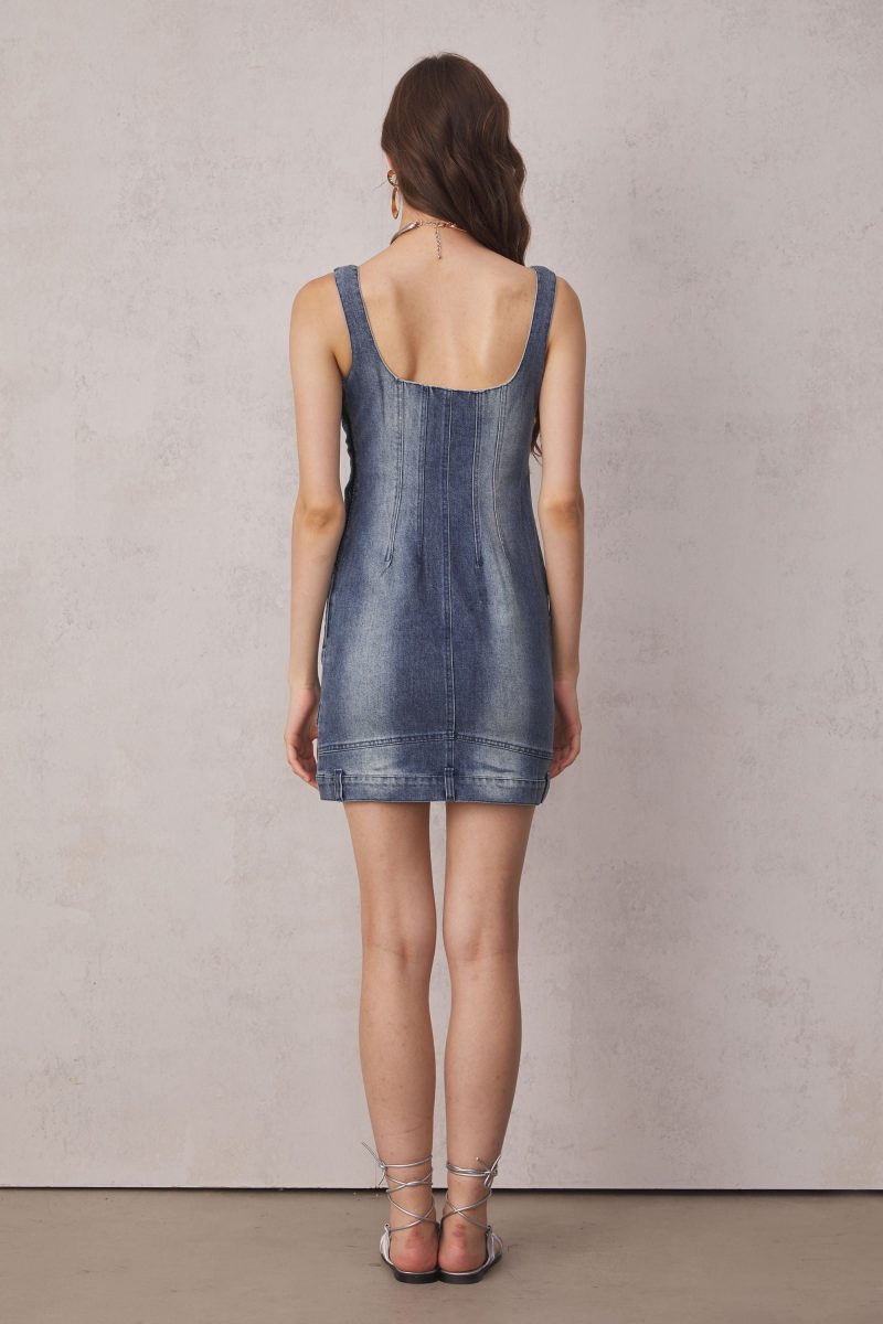 Reina Deconstruct Bustier Mini Dress 6