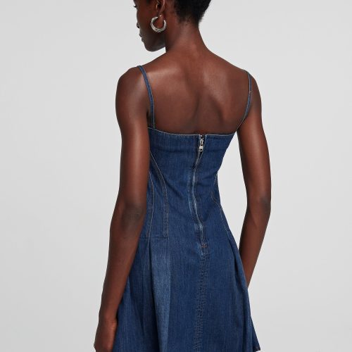 Shay Spaghetti Mini Denim Dress 1