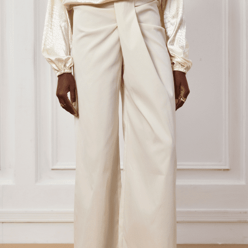 Violette Asymmetric Twist Low Rise Pants 3