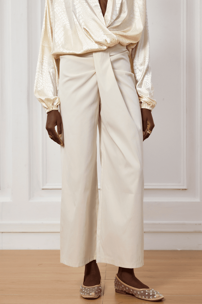 Violette Asymmetric Twist Low Rise Pants 3