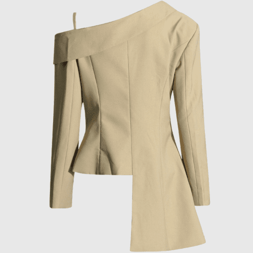 WaverlyLaceSingleShoulderAsymmetricBlazer 3