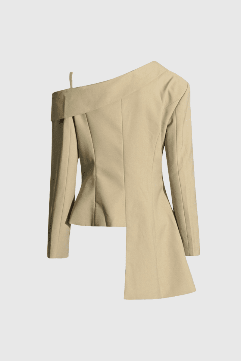 WaverlyLaceSingleShoulderAsymmetricBlazer 3